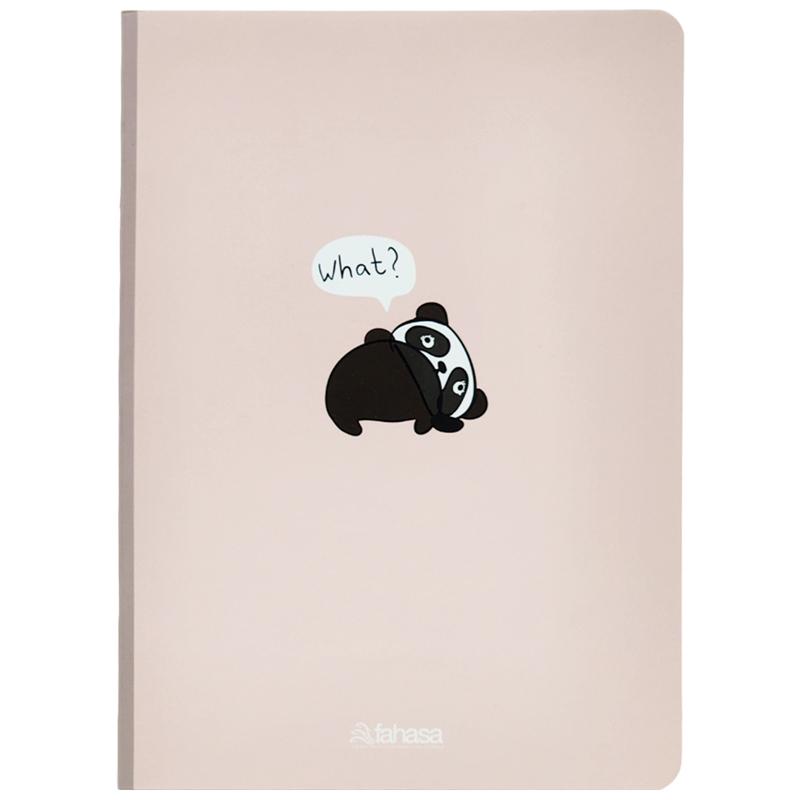 Combo 5 Tập Sinh Viên Cute Animal - Miền Nam - Kẻ Ngang Có Chấm - 200 Trang 80gsm - Fahasa 01 - Tặng Nhãn Vở Kèm Sticker
