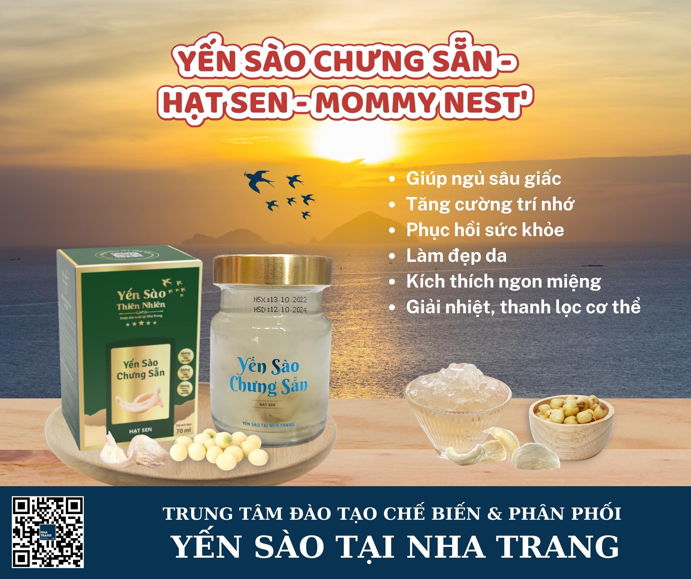 Yến Sào Chưng Sẵn - Hạt Sen - Mommy Nest'