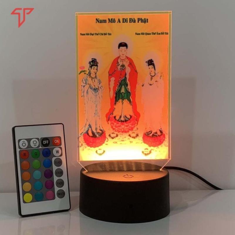 Hình thờ Quan Âm Bồ Tát, Phật Adida đèn led 3d, Phật Thích Ca nhiều mẫu