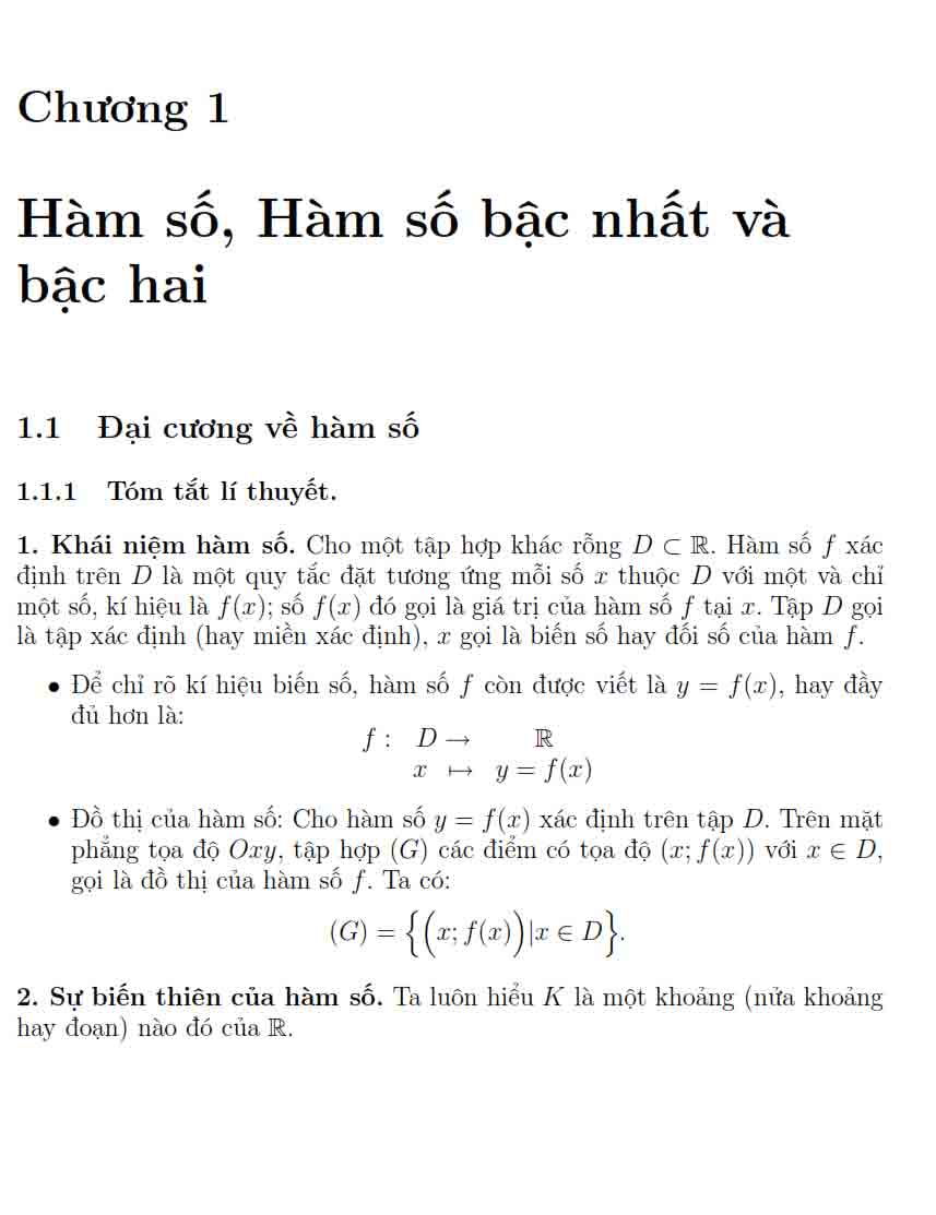 Chuyên Đề Bám Sát Đề Thi Trung Học Phổ Thông Quốc Gia Hàm Số, Đồ Thị Và Ứng Dụng - KV