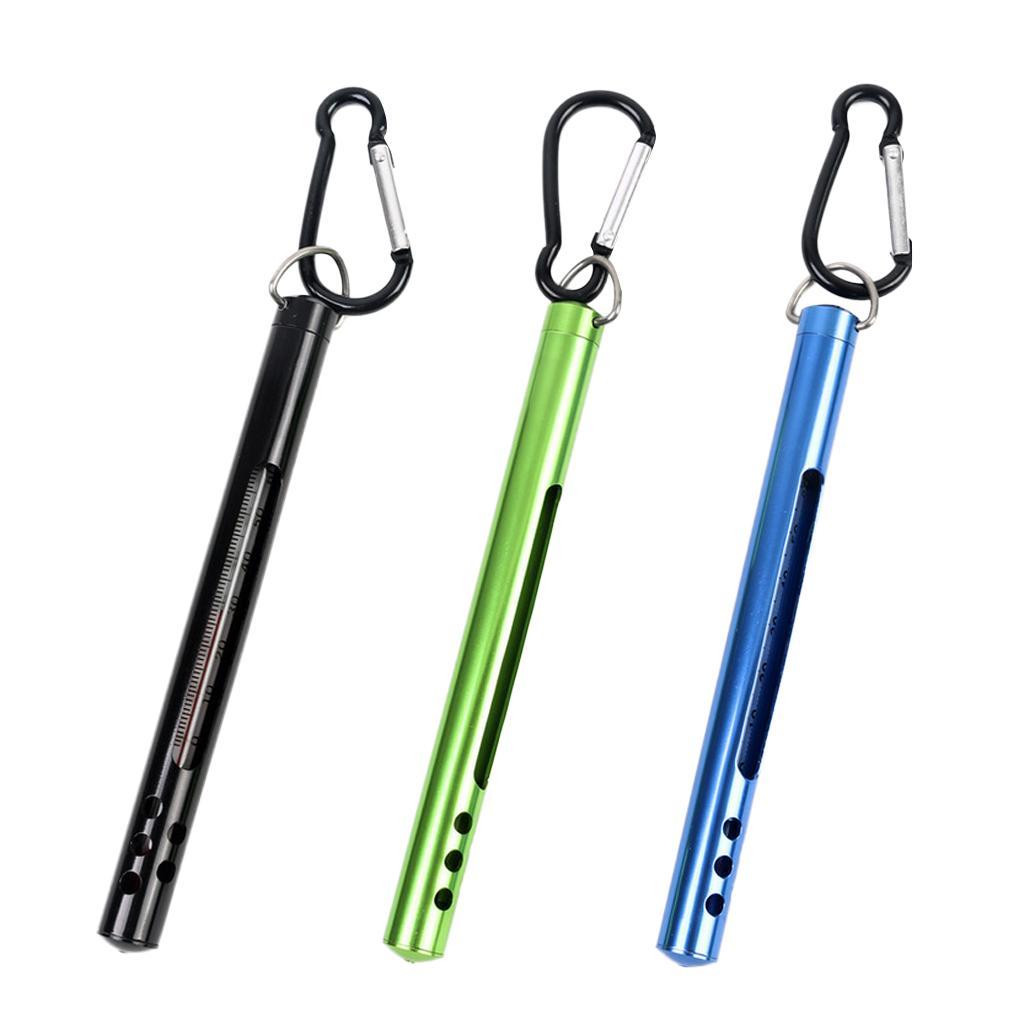 2x Fly Fishing Thermometer Anglers Vest Pack Tool Water Temperature Measurement