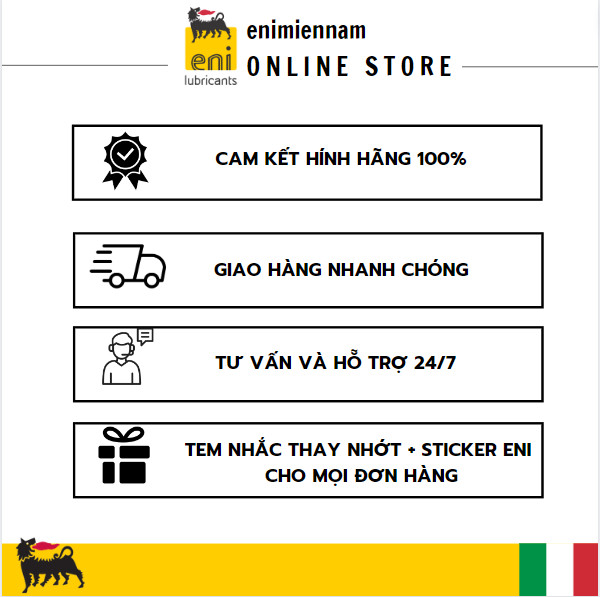 Combo Eni Scooter MA2 5W40 1.2L + Lọc nhớt cho Vespa/Piaggio