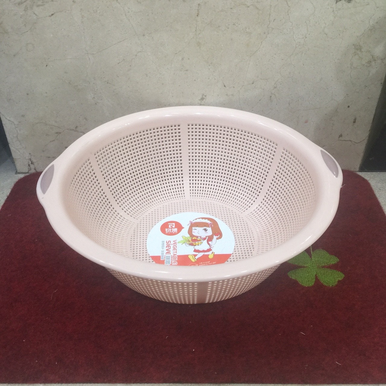 Rổ nhựa rửa rau cao cấp măt mau có thể dùng vo gạo - VD16