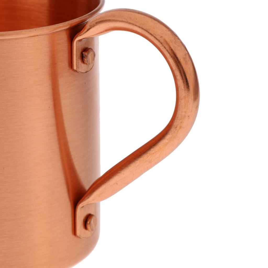 350ml 100% Pure Copper Drinking Cold Beer Bar Mug Coffee Tea Cup with Handle