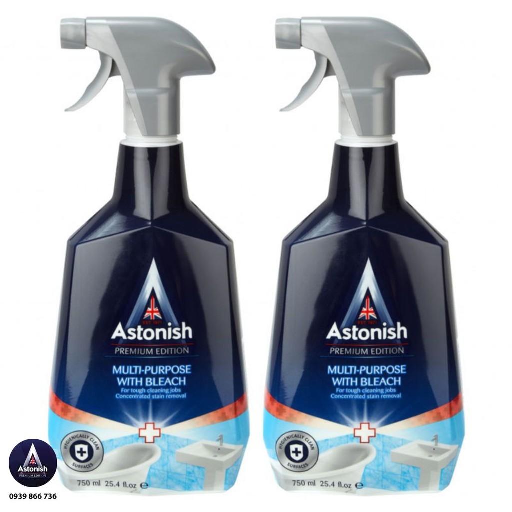 Bình xịt vệ sinh nhà tắm Astonish C6710 750ml nước tẩy sen vòi inox bám cặn canxi, ố mốc, rỉ sét trên thiết bị vệ sinh nhà tắm,làm sạch các vết bẩn mảng bám cặn phèn trên sứ vệ sinh sàn gạch tường gạch vách kính làm sáng bóng các thiết bị