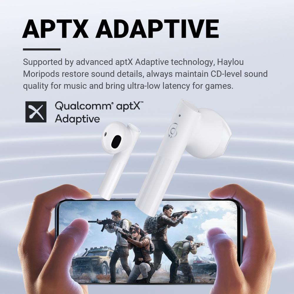 Tai Nghe Không Dây Bluetooth 5.2 AptX IPX4 Giảm Tiếng Ồn Haylou Moripods T33 Cho Android IOS HD