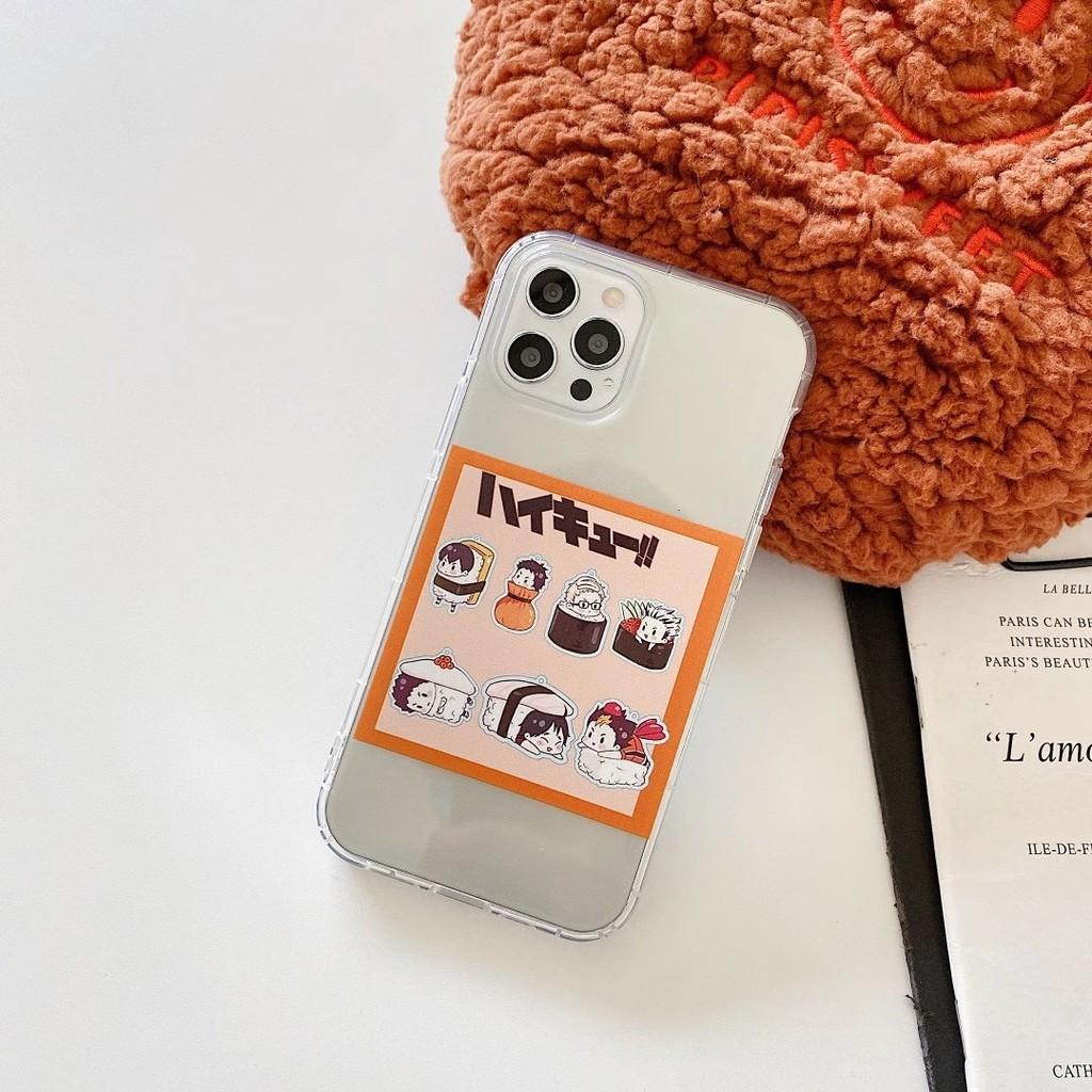 Ốp Lưng Case iPhone Dẻo Siêu Trong Dẻo Không Ngả Màu Shusi Haikyuu Cho 7G/8G đến 12 Promax
