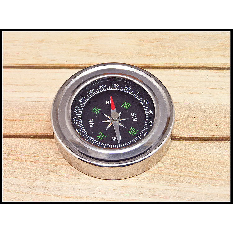 La bàn chỉ phương hướng bằng thép không gỉ đường kính 60mm