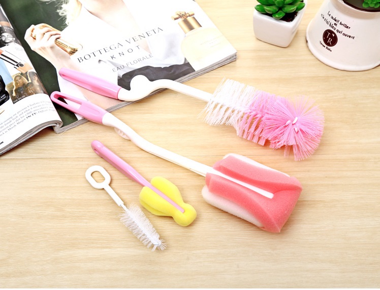 Combo 4 Dụng Cụ Cọ Rửa Ly Bình Sữa Loại Tốt