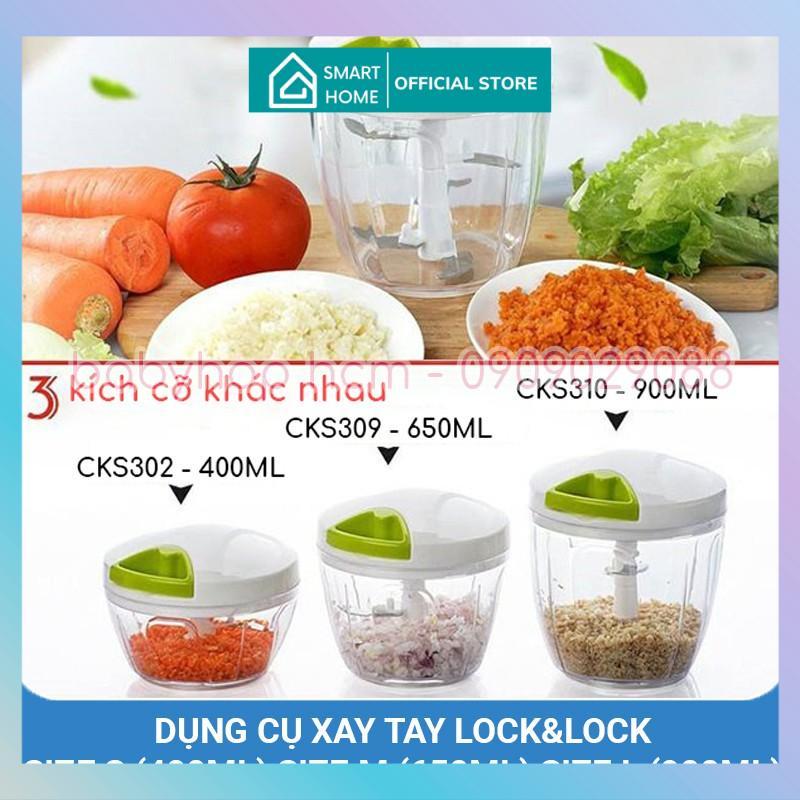 Dụng Cụ Xay Tỏi Ớt Băm Nhỏ Thực Phẩm Lock&Lock Đủ Size Đủ Màu CKS321GRN CKS302 CKS307 CKS308 CKS309 CKS310 400-600-900ml