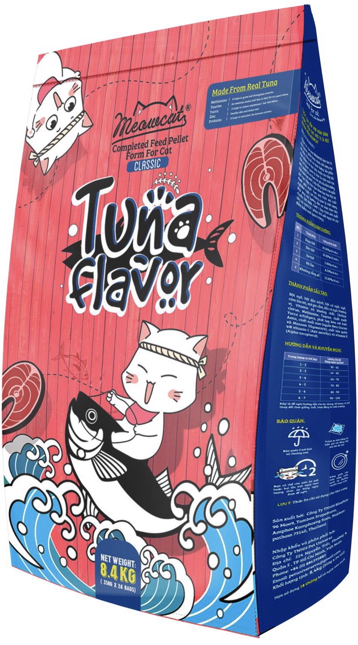 Meowcat - Hạt khô cho mèo vị cá ngừ 350g / Dry food tuna flavor for cat 350g
