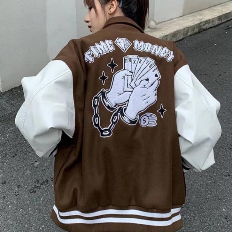 Áo khoác nữ nam nhung bomber unisex gió jacket cúc bấm form rộng local brand ulzzang phong cách hàn quốc đep Chữ T