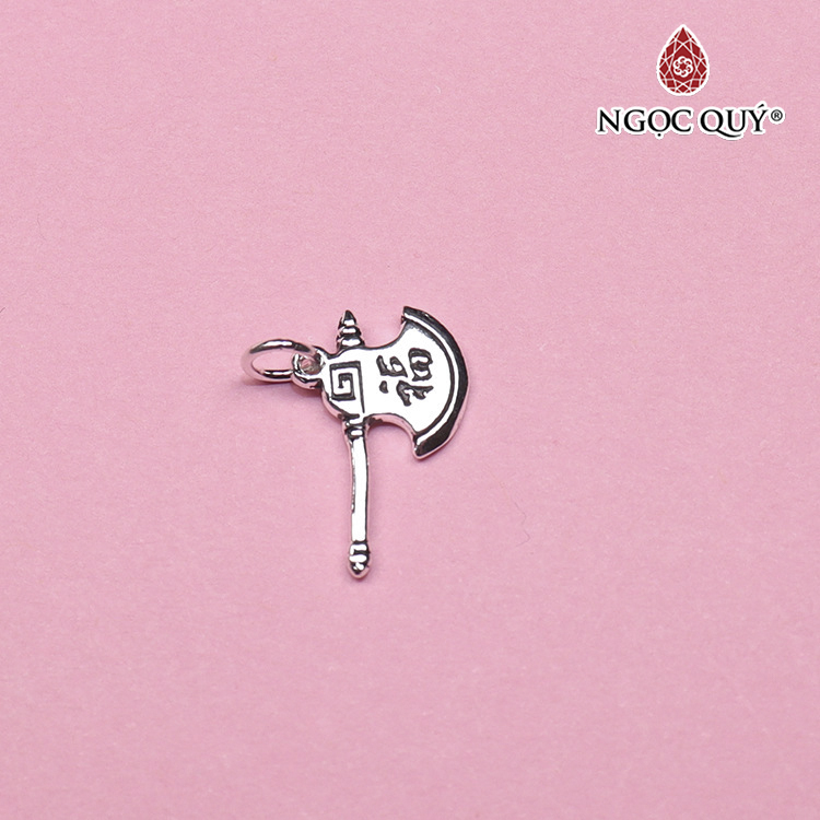Charm bạc hình cây rìu may mắn treo - Ngọc Quý Gemstones