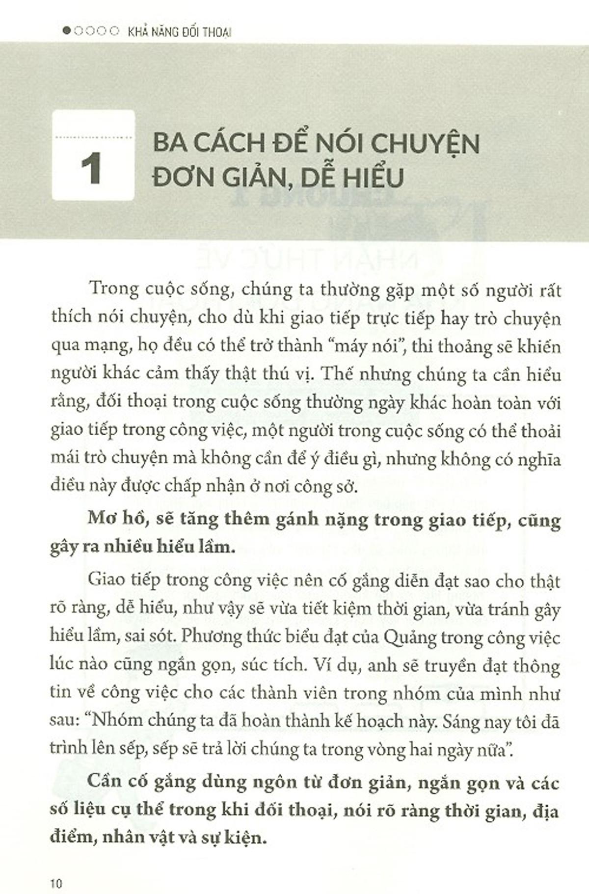 Tip Công Sở 1 - Khả Năng Đối Thoại
