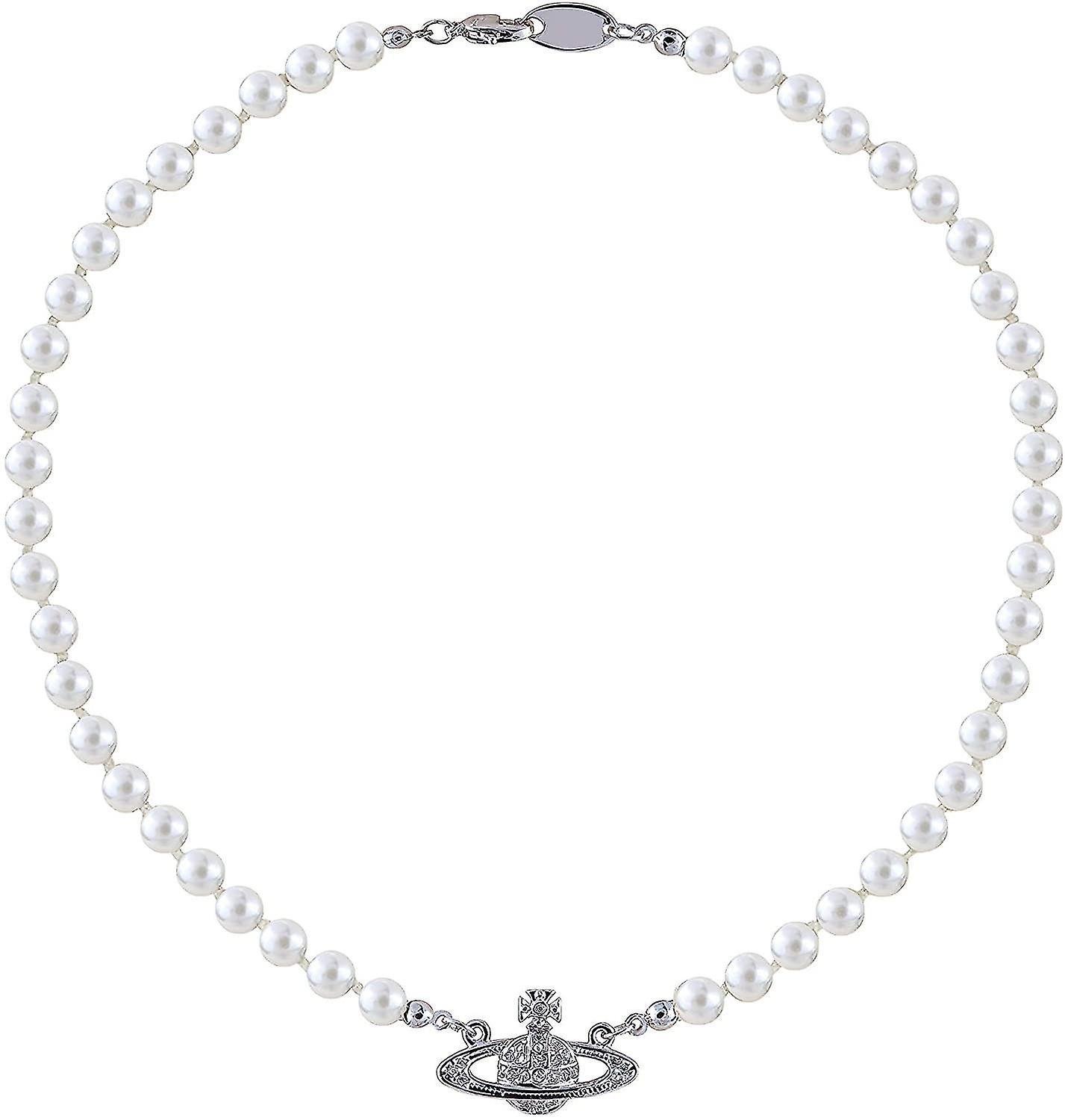 Ngọc trai bằng kim loại nhân tạo hành tinh Saturn cổ áo bijoux cho phụ nữ