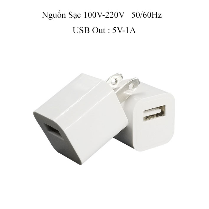 Cóc sạc 1 cổng USB 5V 1A