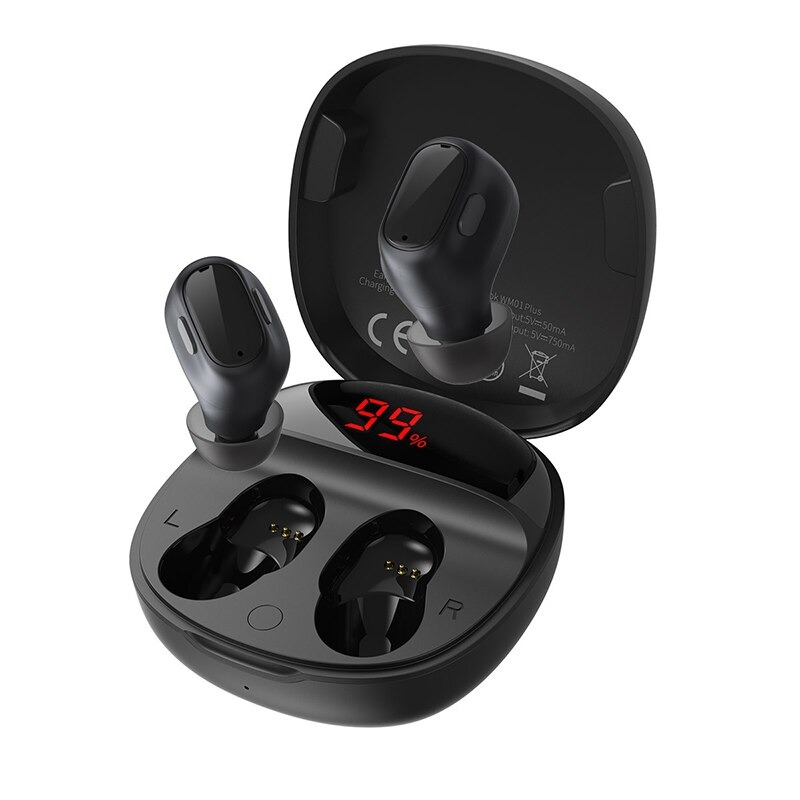 Tai Nghe Nhét Tai Không Dây Baseus Wm01 Plus Bluetooth 5.0 Stereo Mini (Enock True Wireless Earphones) - Hàng Chính Hãng