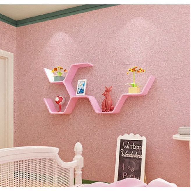 GIẤY DÁN TƯỜNG KHỔ 45CMX10M HỒNG NHÁM SỢI