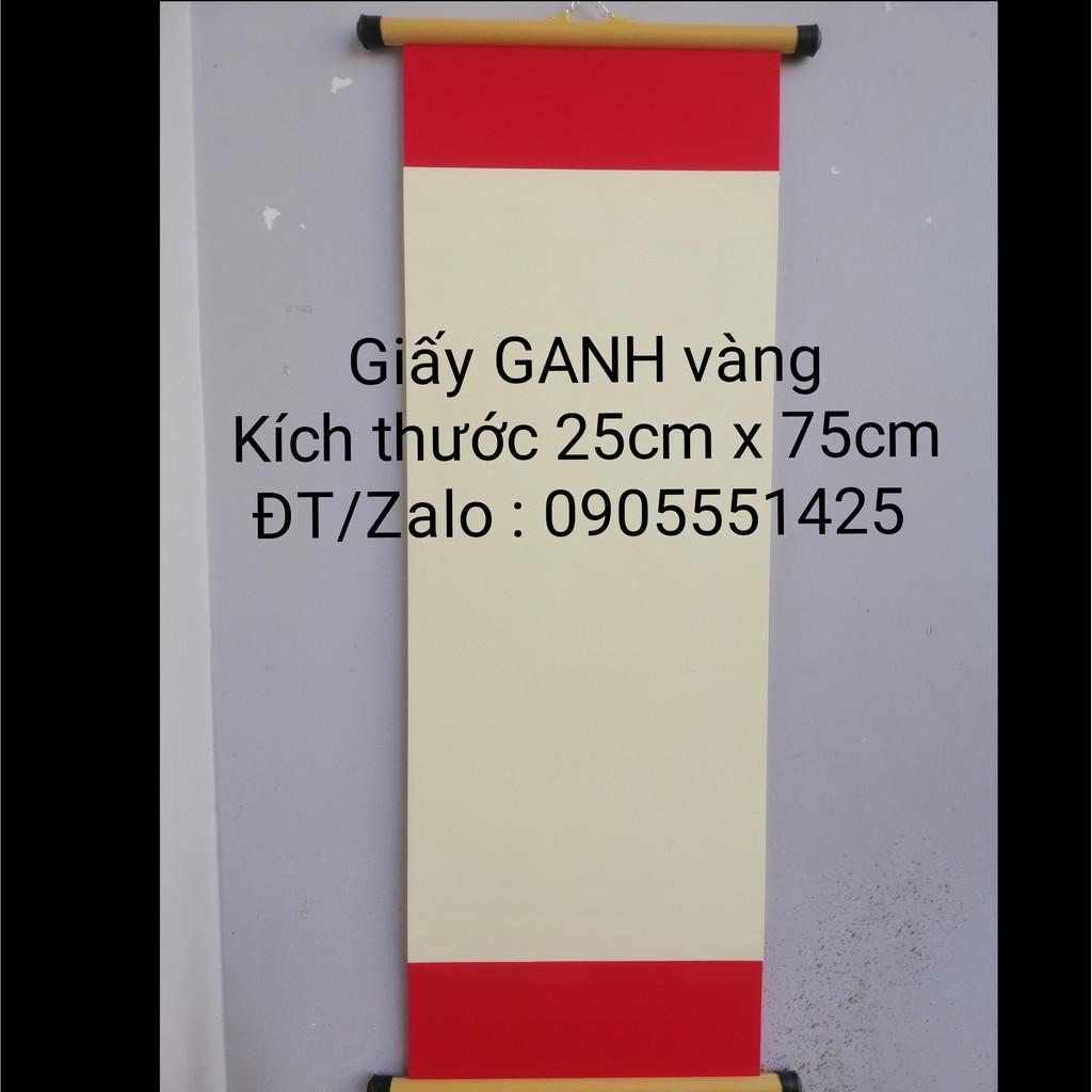 Set 10 tấm GIẤY GANH ĐỎ VÀNG kèm nẹp treo. Giấy,nghiên,bút , mực tàu viết thư pháp.