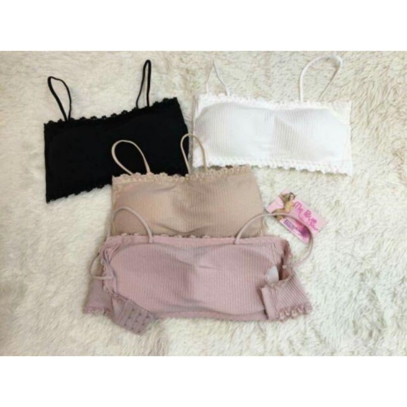 Áo quây cotton viền ren có đệm cao cấp