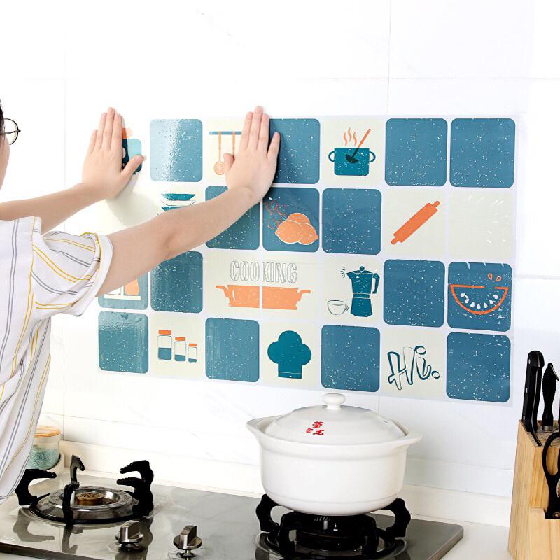 Decal Dán Bếp - Miếng Giấy Dán Nhà Bếp Cách Nhiệt Chống Dầu Mỡ