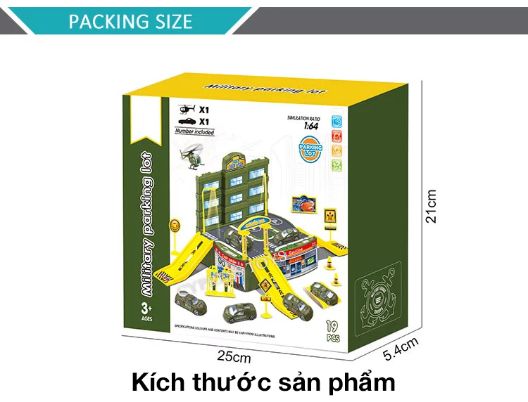 Bộ đồ chơi bãi đỗ xe ô tô KAVY kèm nhiều chi tiết như máy bay, đường phố, cây xăng... nhựa nguyên sinh an toàn