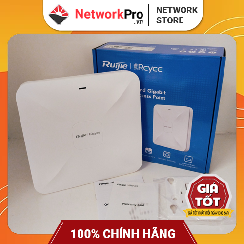 Bộ Phát WiFi Ruijie RG-RAP2200(E) – Chịu Tải 110 User, Tốc Độ 1267Mbps (Hàng Chính Hãng)