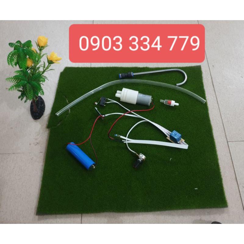 Combo làm bình rót rươu tự động vòi inox 304 pin 900mah