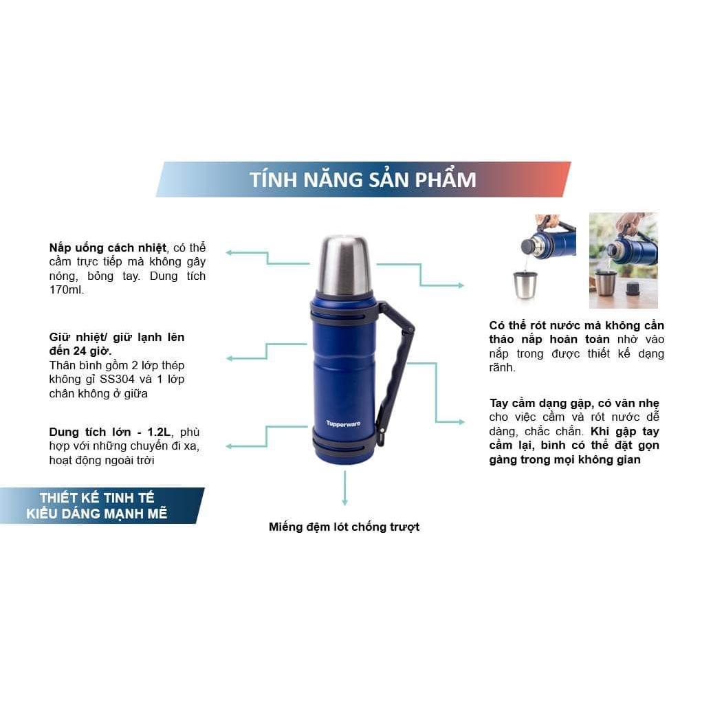 Bình Giữ Nhiệt Tupperware Thermal 1.2L