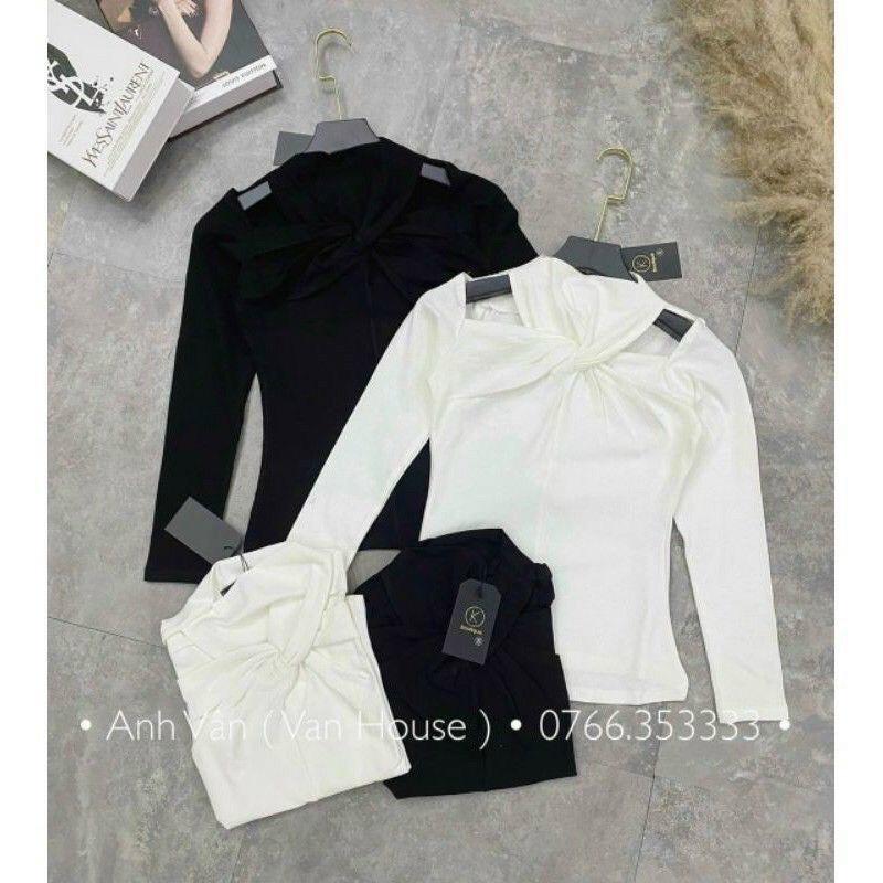 ÁO COTTON XOẮN NGỰC CUT OUT