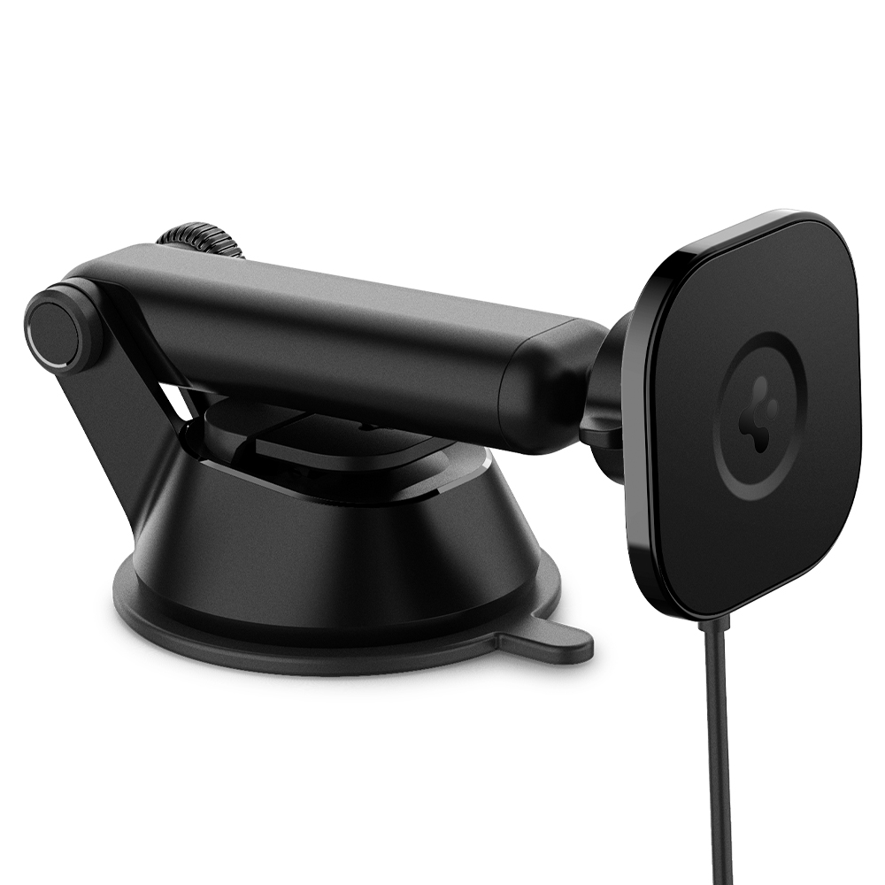Sạc Mag Xe Hơi Spigen OneTap Pro Wireless Magnetic Car Charger Dashboard - Hàng Chính Hãng