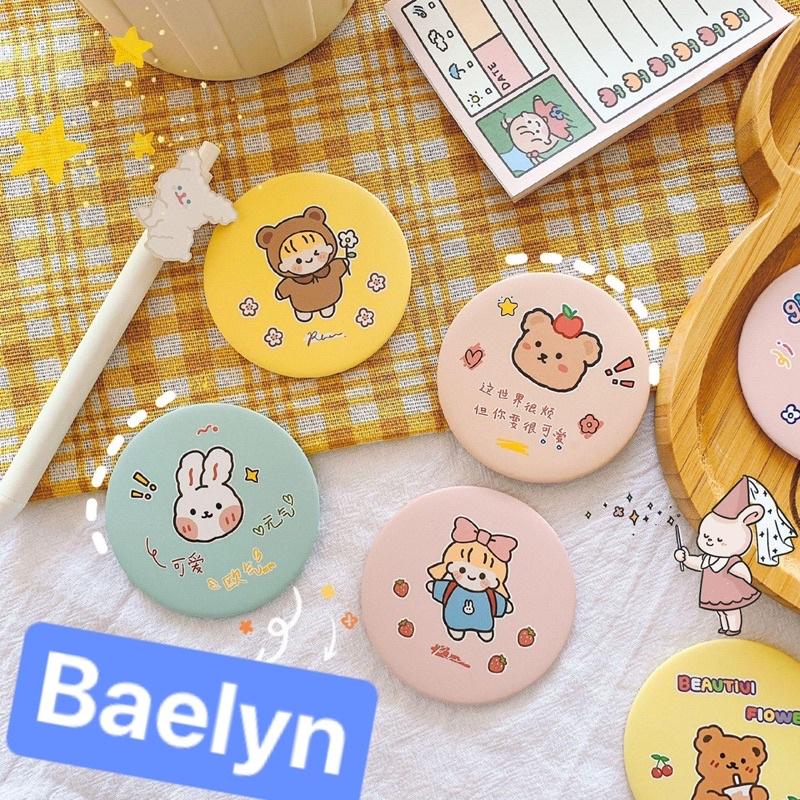 Gương mini cầm tay phong cách Hàn Quốc dễ thương - Có chọn mẫu