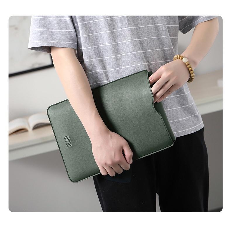 Bao da PU chứa máy tính xách tay/thích hợp cho Macbook chống sốc trầy xước tiện dụng