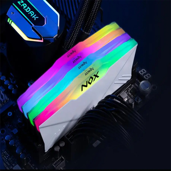 Bộ nhớ RAM PC Apacer DDR4 16GB 3200 OC NOX RGB White AURA2 - Hàng chính hãng