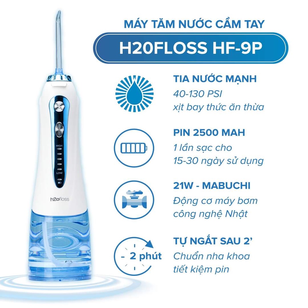 Tăm nước thương hiệu Nhật Bản H2OFloss HF-9P - Hàng chính hãng