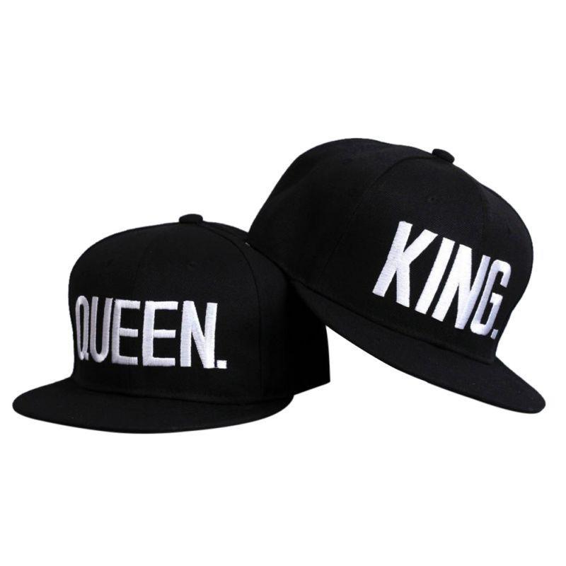 Mũ lưỡi trai thêu chữ KING / QUEEN cho cặp đôi
