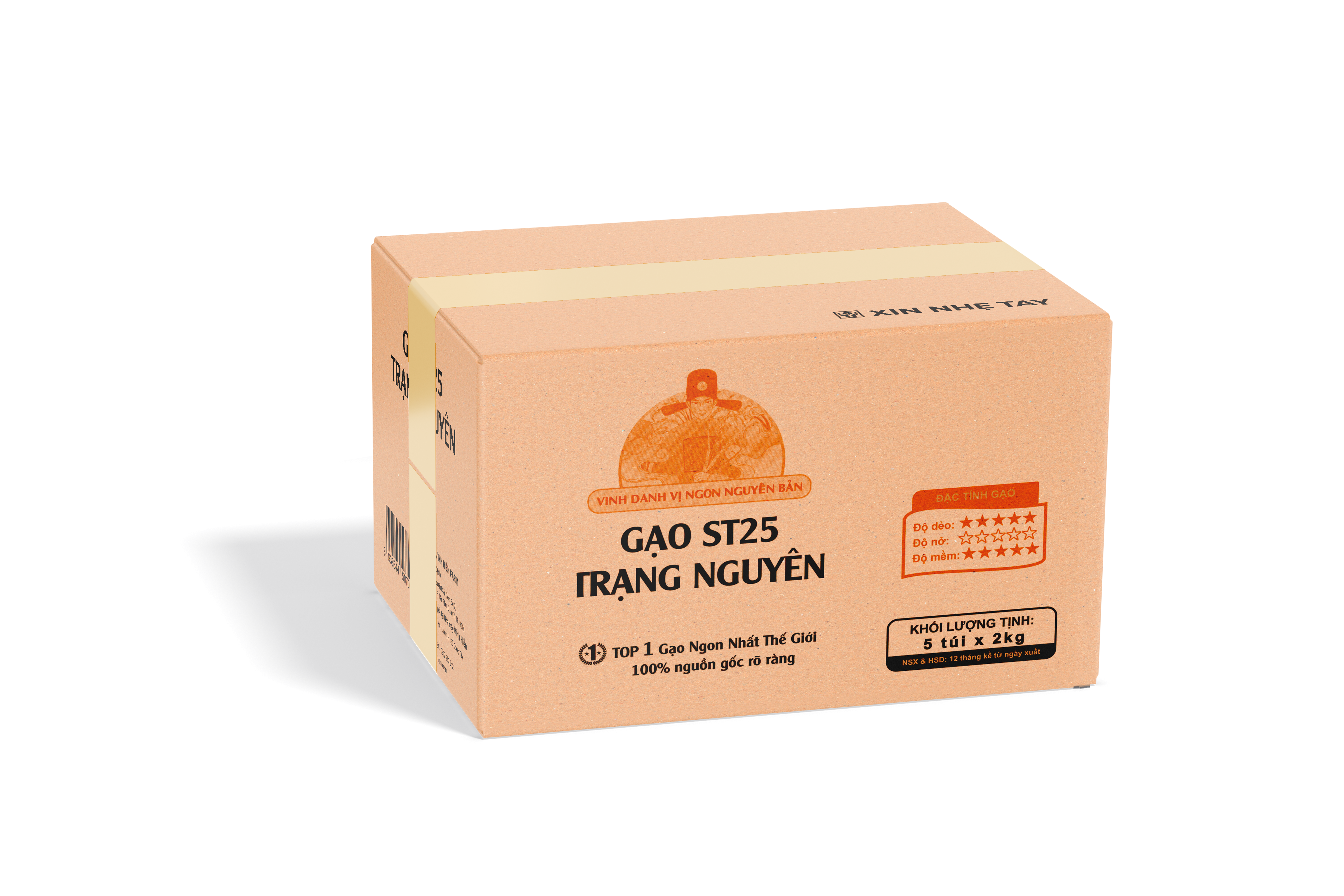 Gạo Đặc Sản ST25 Trạng Nguyên – Dẻo nhiều, dai cơm, thơm dứa - Chuẩn HACCP, VietGAP