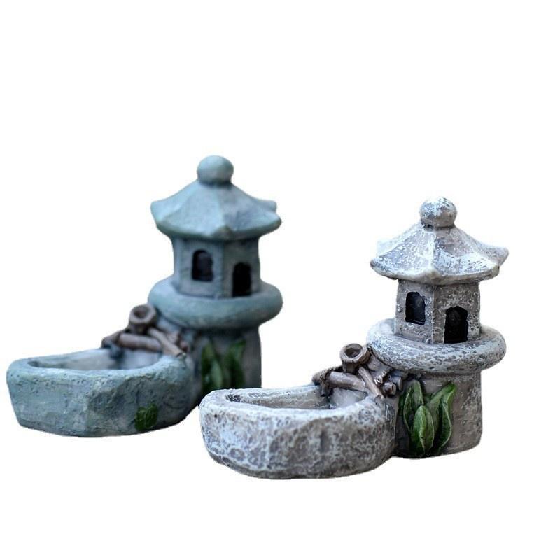 Mô hình Giếng đá- Set terarium - trang trí tiểu cảnh - phụ kiện thủy sinh - shopleo- hồ cá kiếng