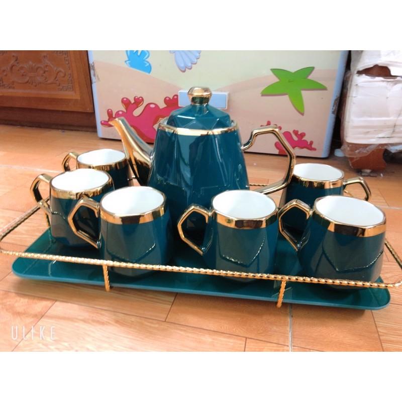 BỘ ẤM TRÀ XANH CỔ VỊT