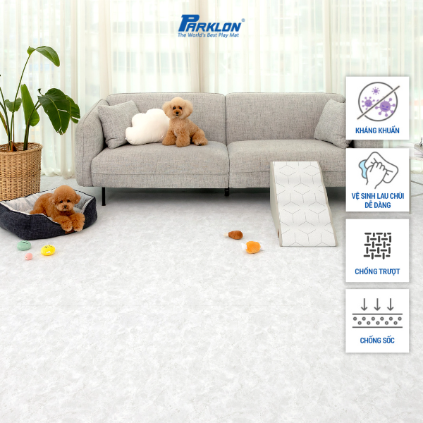 Thảm Thú Cưng Cao Cấp Parklon Hoa Văn Vân Đá Hoa Cương Vằn Chính Hãng Hàn Quốc cm Chống Bụi Kháng Khuẩn Khử Mùi Chống Ồn Chống Trượt Chống Sốc
