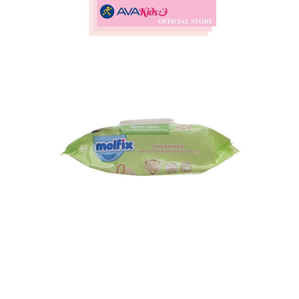 Combo 2 khăn ướt Molfix sạch khuẩn vệ sinh không mùi gói 100 miếng