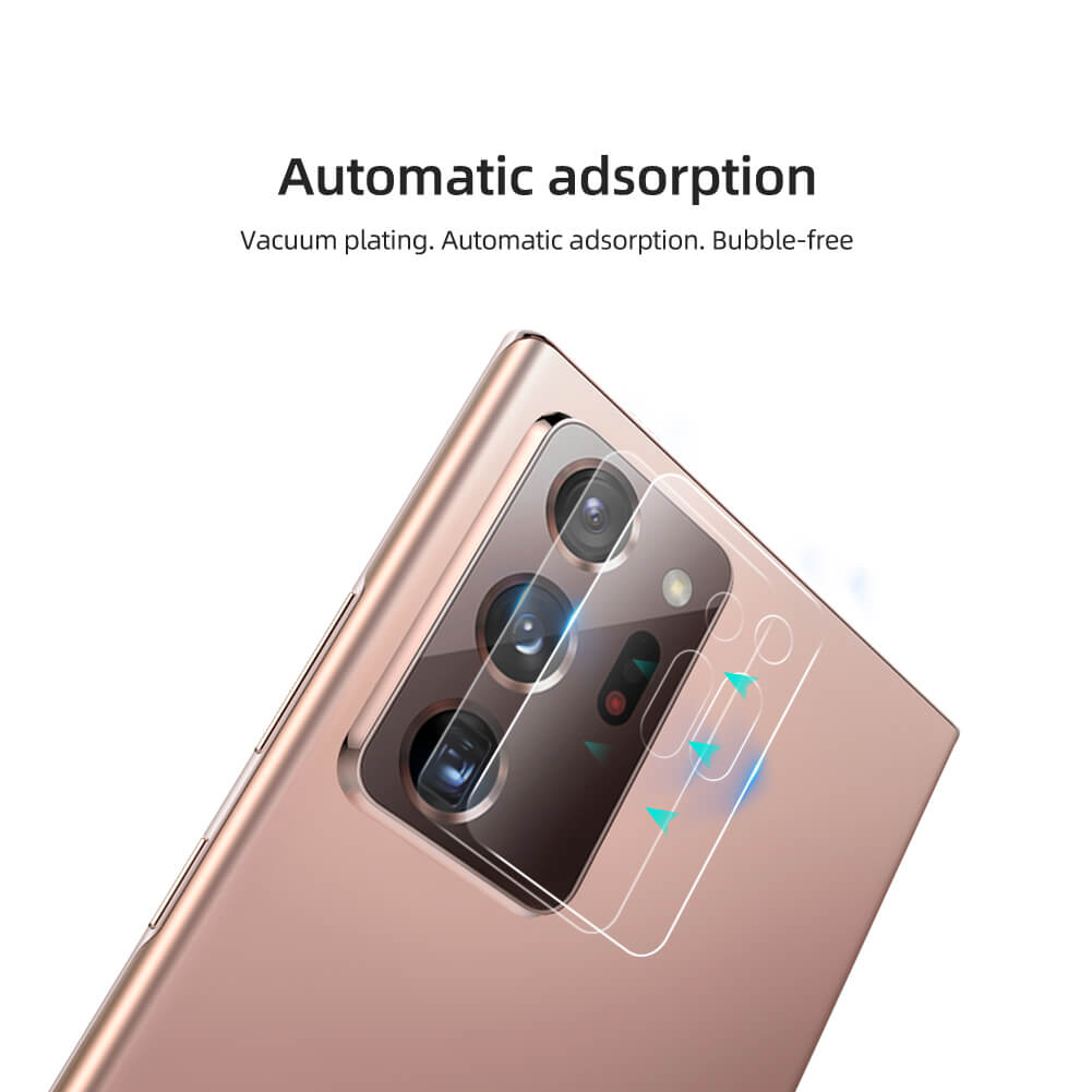 Bộ 2 Miếng dán kính cường lực Camera mỏng 0.22mm cho Samsung Galaxy Note 20 Ultra hiệu Nillkin InvisiFilm - Hàng chính hãng