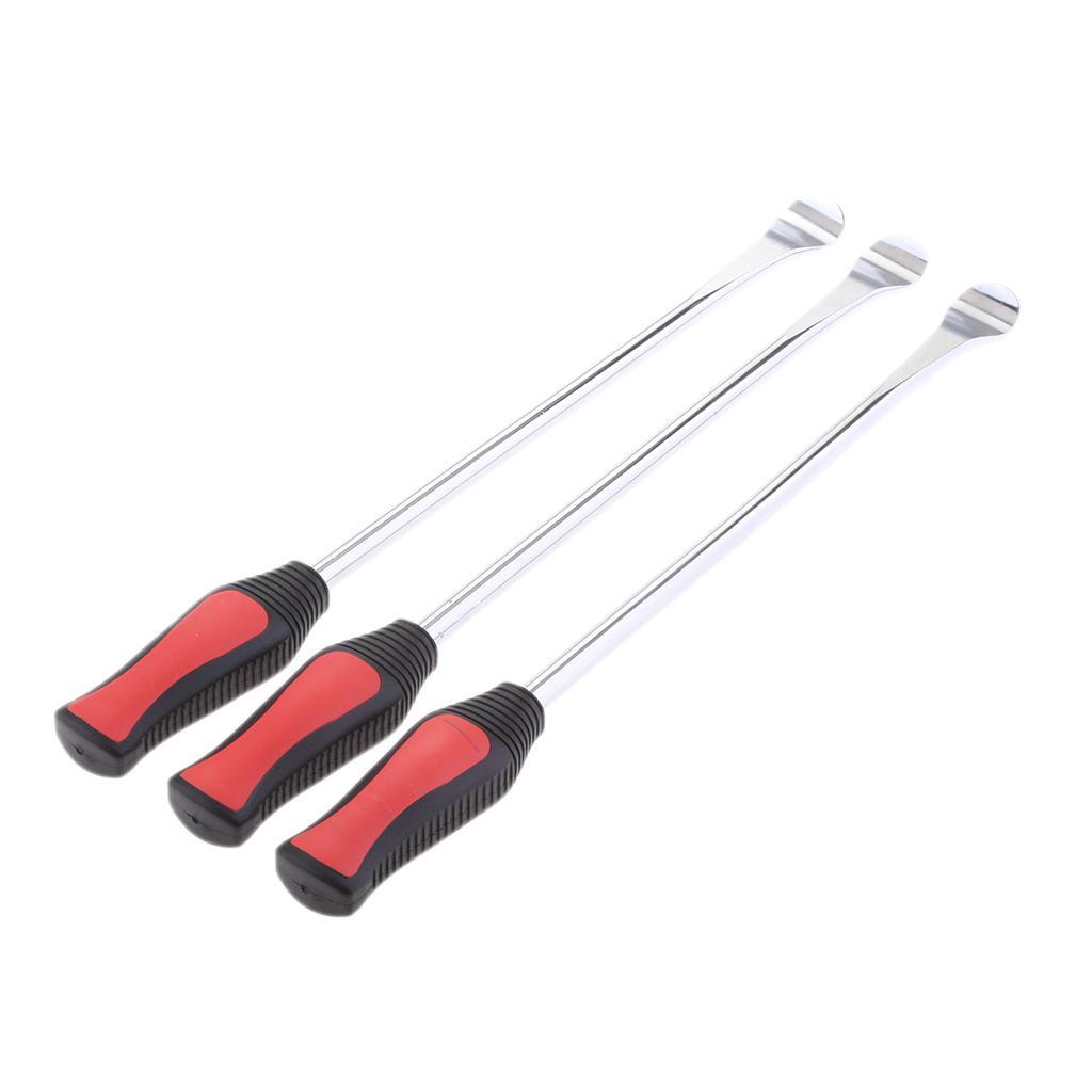 3 Pieces 14.5 inch Tire Spoon Lever Iron Tool Kit Motorcycle Professional Repair DIY