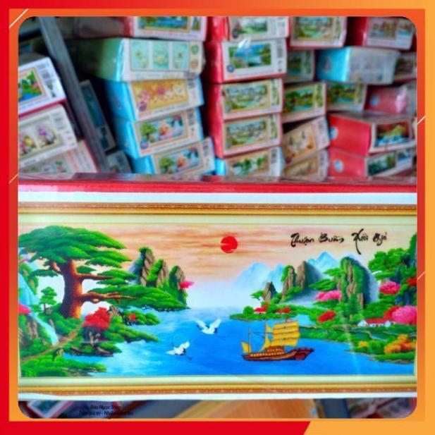 Tranh đính đá Thuận buồm xuôi gió KT 200*85cm