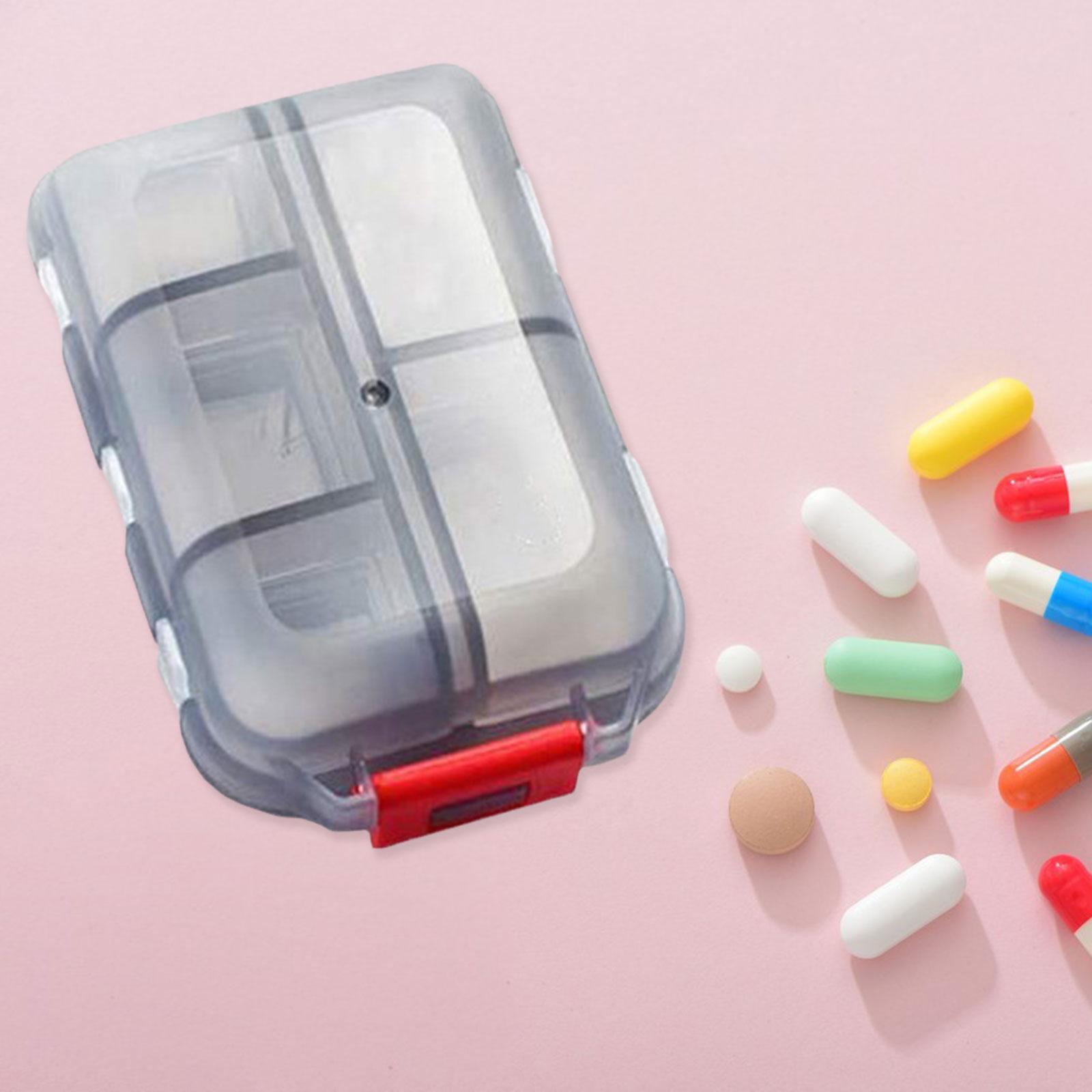 Travel  Organizer/  Container Holder / Reminder Case/ 10 Grids Portable  Case Small  Box for Daily  Tablet