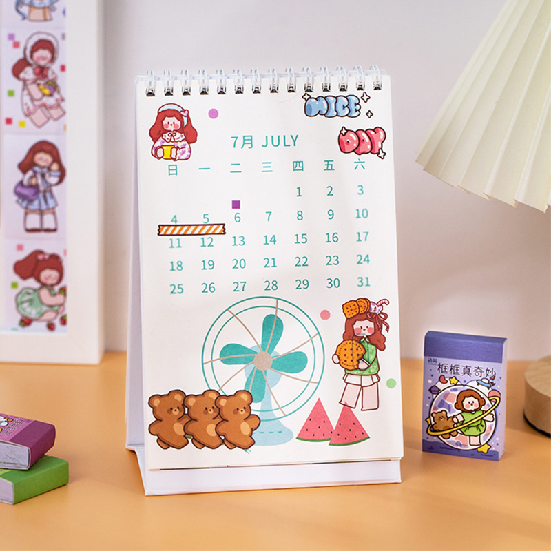 Sticker cuốn 50 miếng dán - Cô Gái Nhỏ - Tập nhãn dán trang trí sổ tay bullet journal - M553