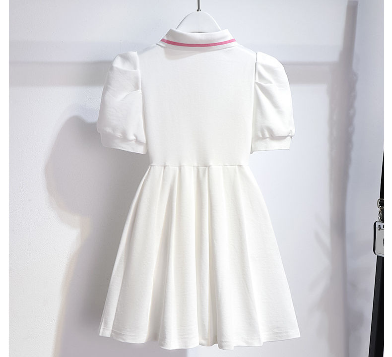Váy cho bé gái váy polo trẻ em kiểu phương tây Quần áo trẻ em váy bé gái size đại đầm ngắn tay nữ cho bé đến 12t