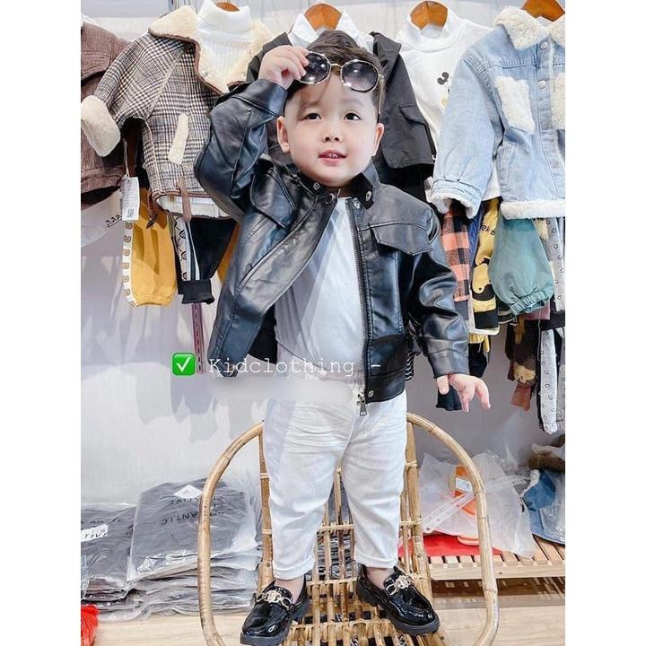 Áo khoác da cao cấp cho bé (10-25kg
