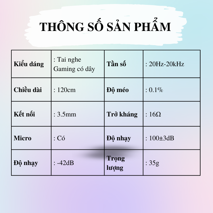 Tai nghe có dây kiểu dáng hiện đại GM (Âm thanh to, rõ ràng, micro linh hoạt - Sự trải nghiệm cho người chơi game)