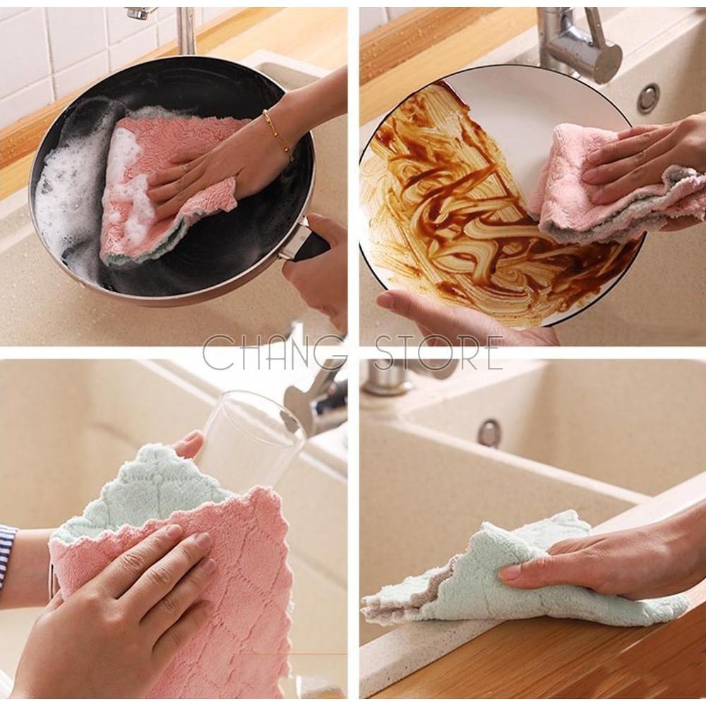 Khăn Lau 2 mặt thấm hút nước đa năng nhỏ gọn